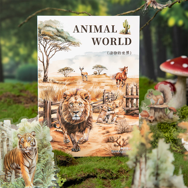 Animal World Sticker Book