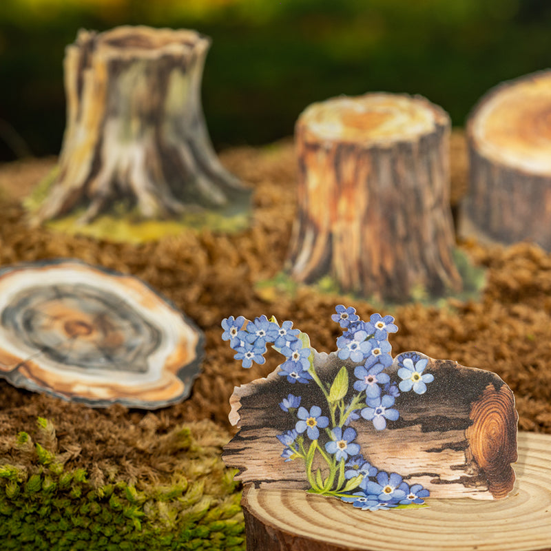 Wood Grain Time Stickers