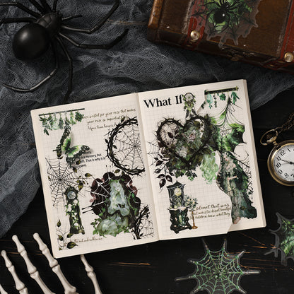 Vintage Spider Web Stickers