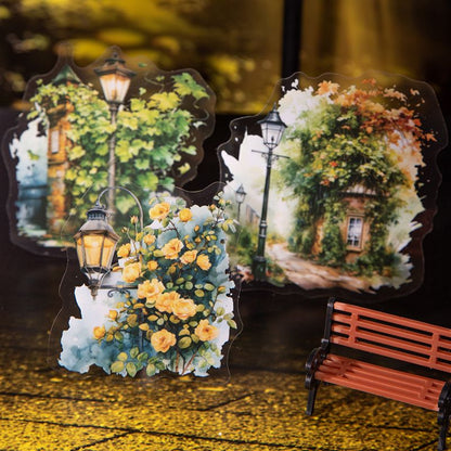 Street Corner Lamp Sticker