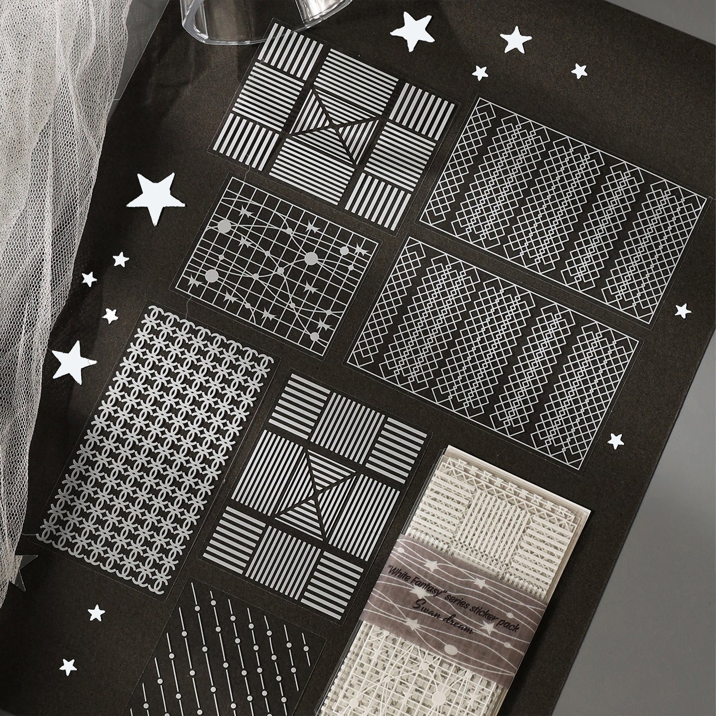 White Fantasy Stickers