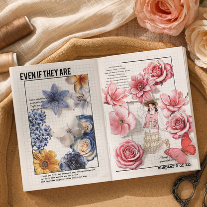 Woven Floral Omnia Stickers