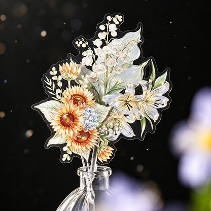 Iridescent Floral Stickers