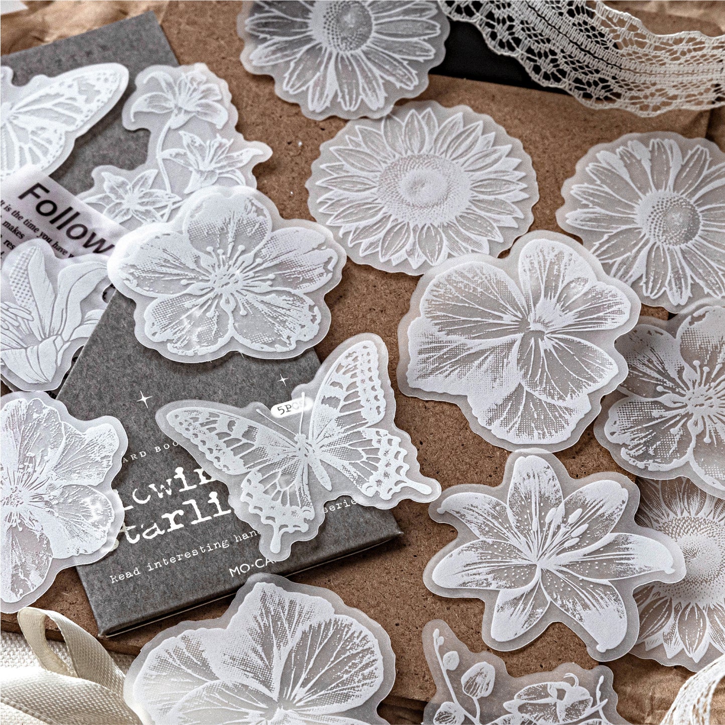 Half-Tone Nature Stickers