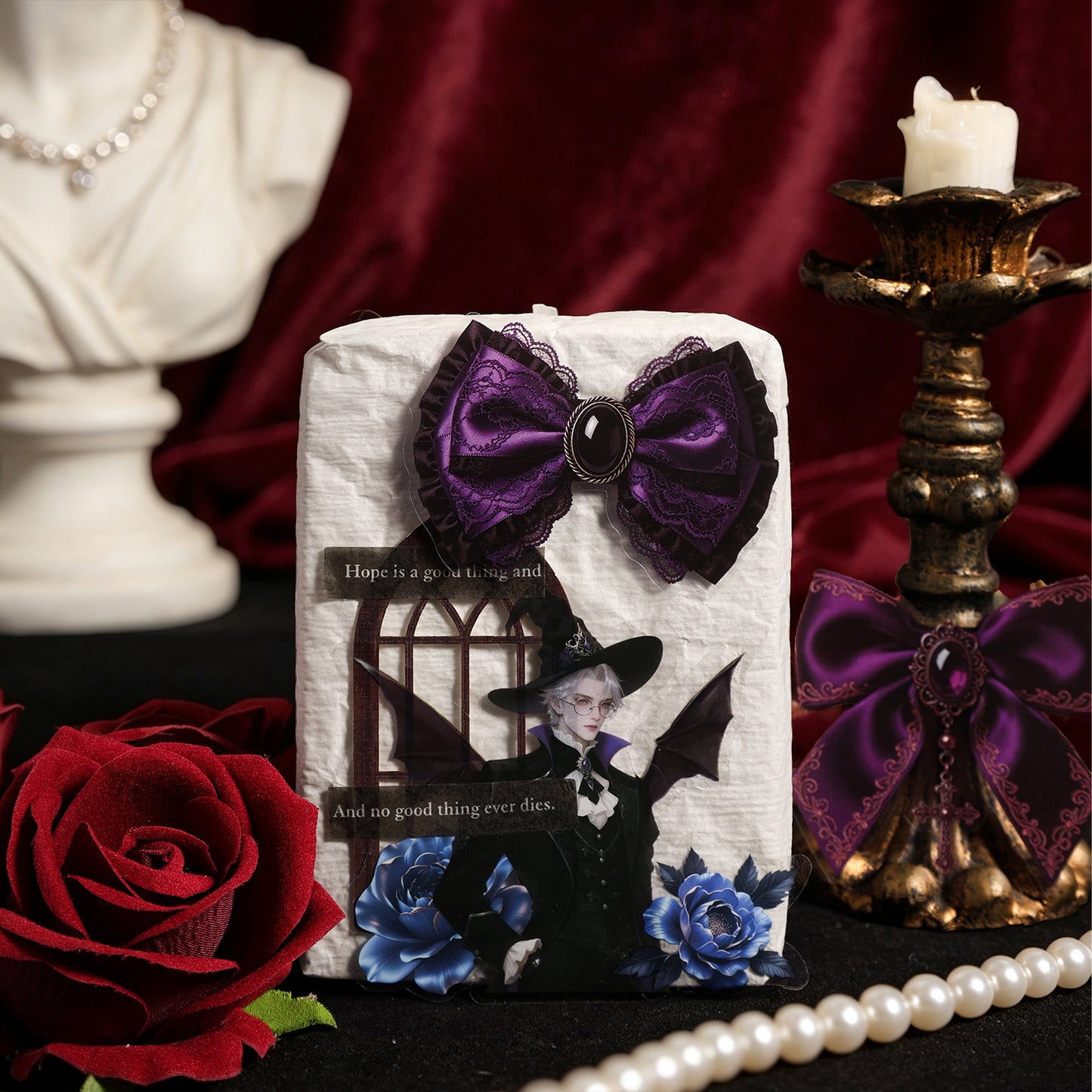 Gothic Bow Tie Stickers