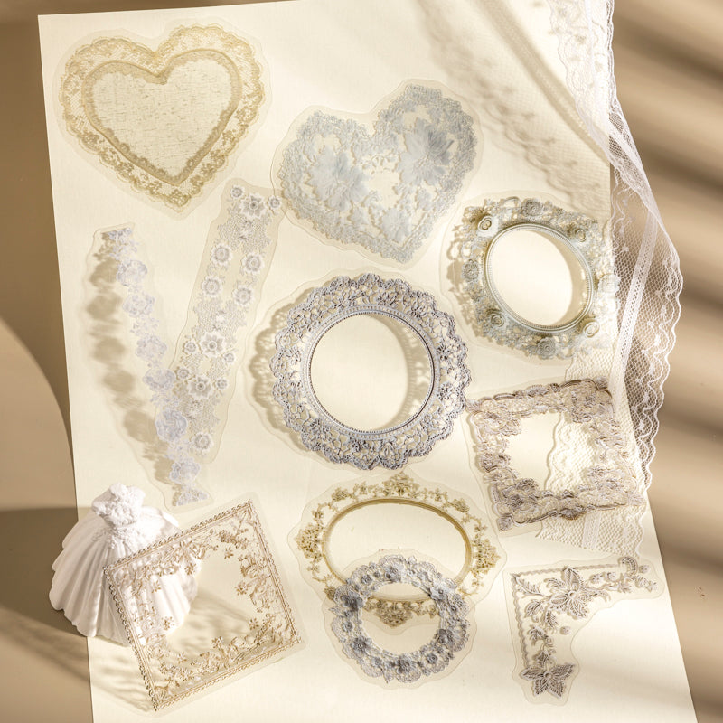Elegant Lace Stickers
