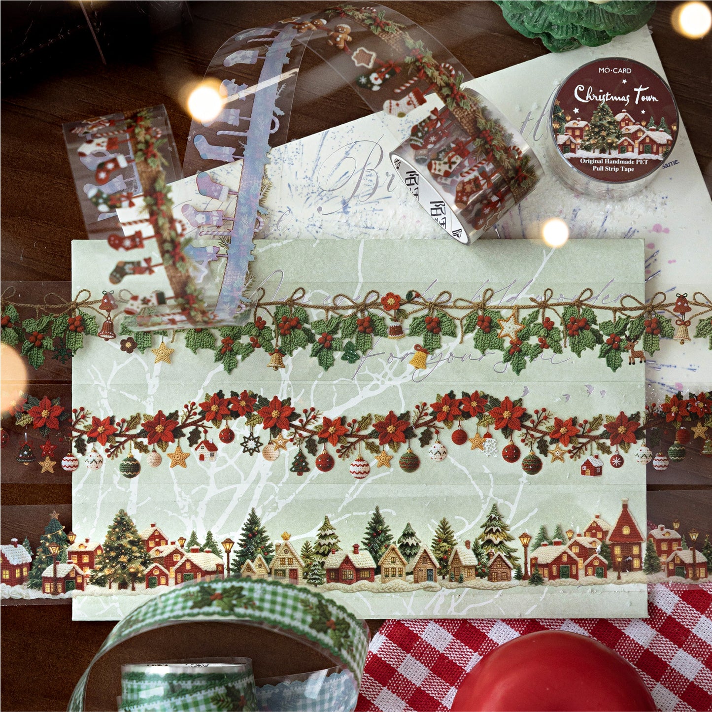 Christmas Crochet Tape Roll