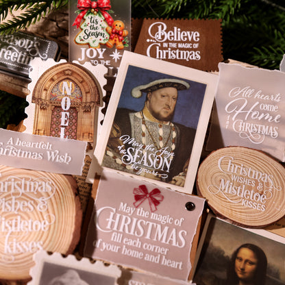 Christmas Holiday Words Transfer Stickers