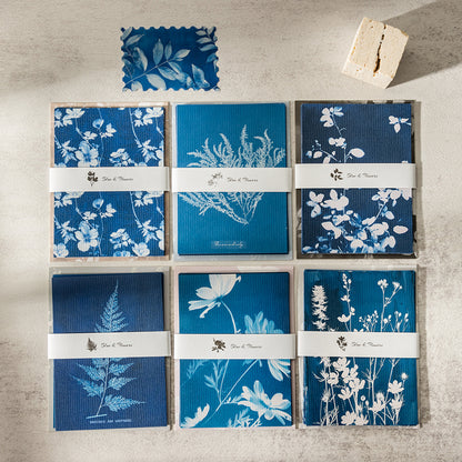 Enchanted Blue Floral Papers