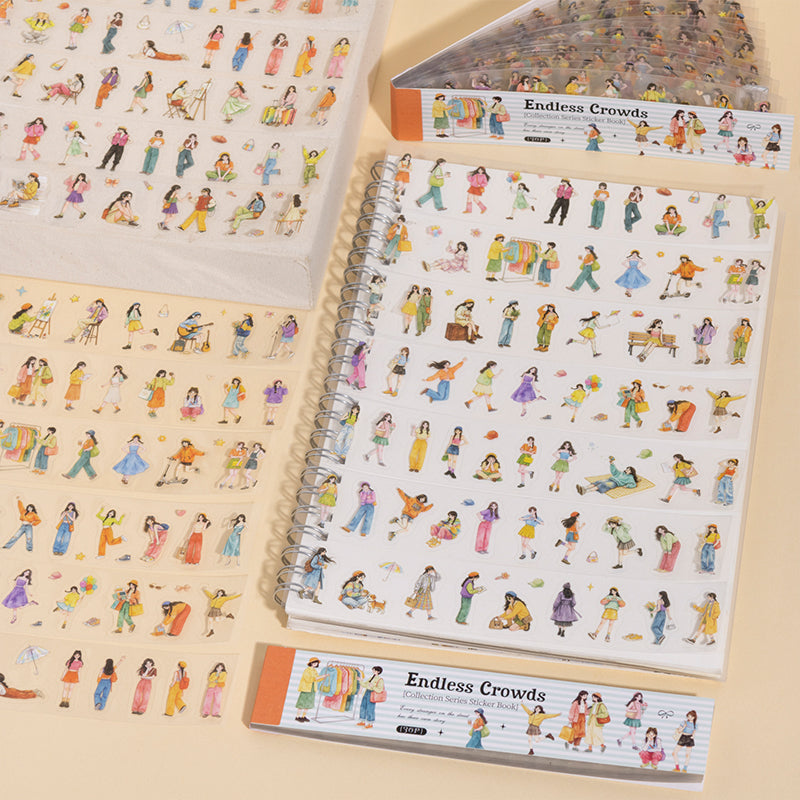 Endless Crowds Stickers