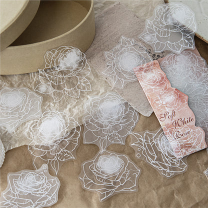 Moonlit Floral Shadows Stickers