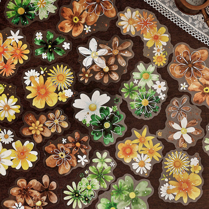 Starlit Flower Field Stickers