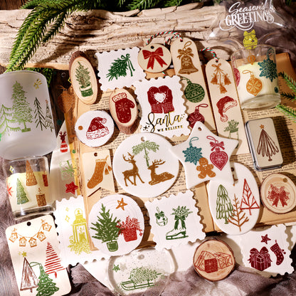 Christmas illustration Transfer Stickers