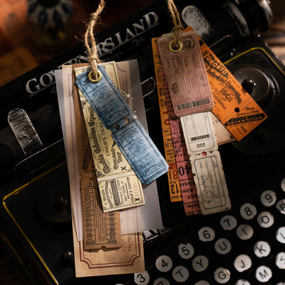 Antique Ticket Office Stickers