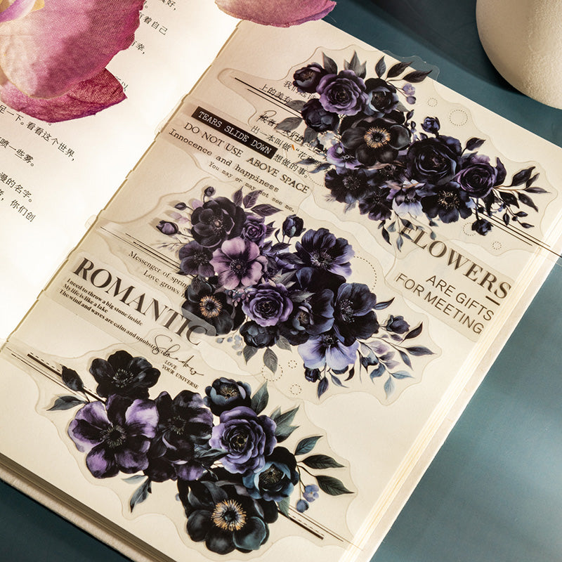 Twilight Flower Sea Stickers