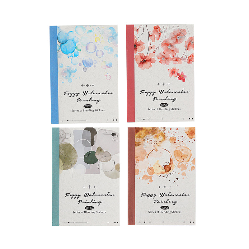 Misty Watercolor Sticker Book