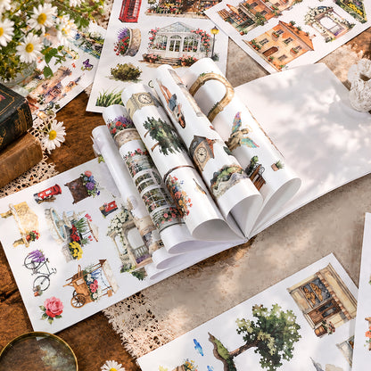 Charming Town Sticker Book