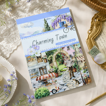 Charming Town Sticker Book