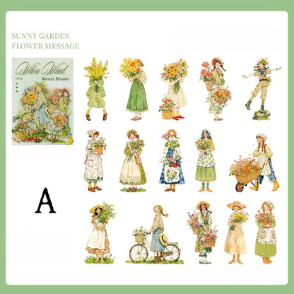 Wind Meets Flowers Stickers