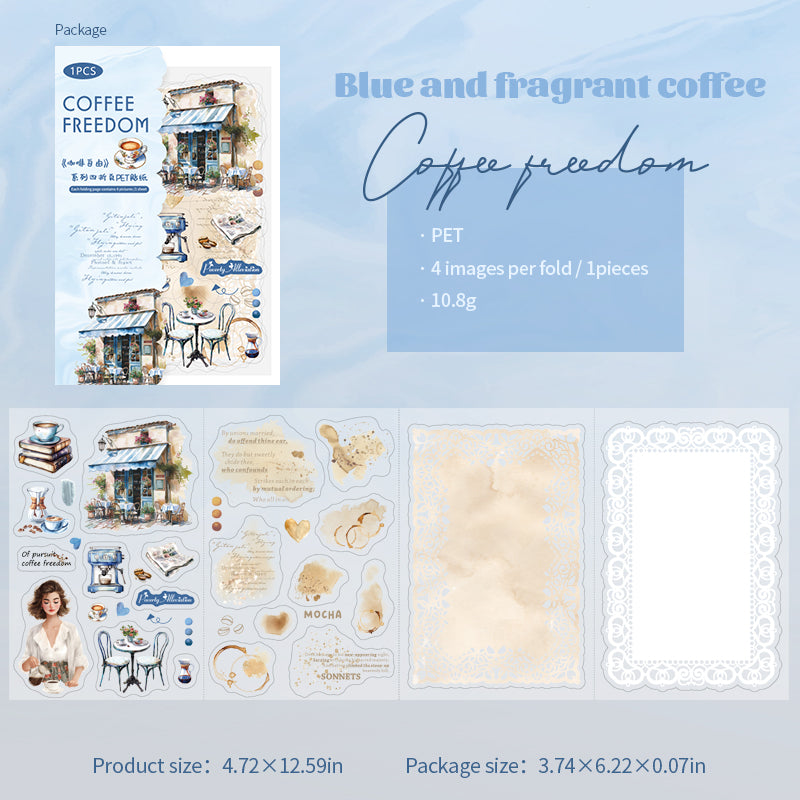 Coffee Freedom Stickers