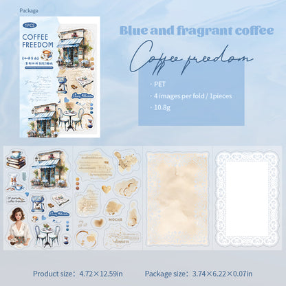 Coffee Freedom Stickers