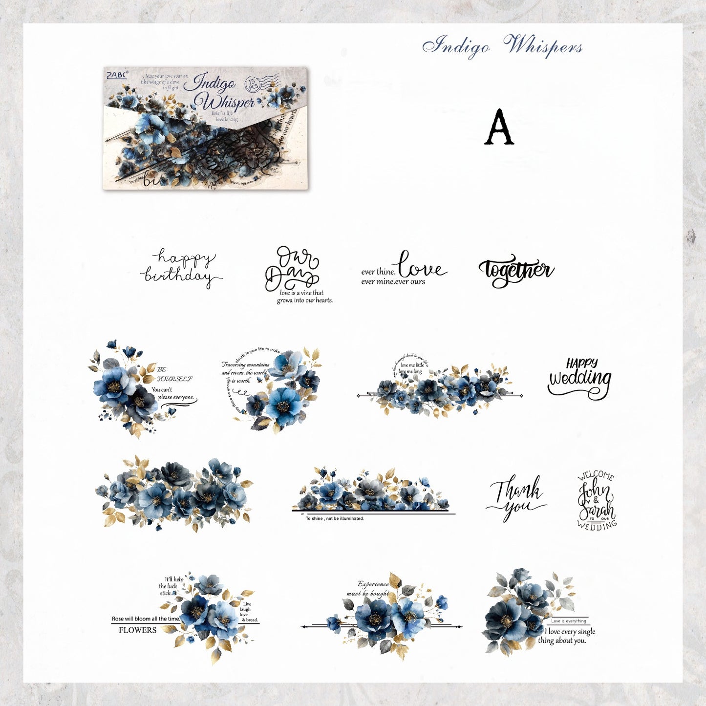 Tinted Silk Melody Stickers