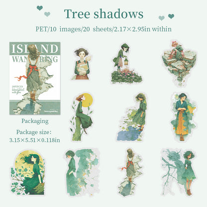 Island Stroll With You Stickers