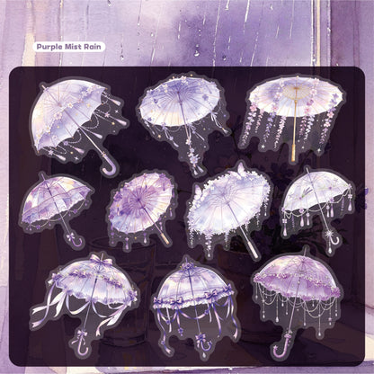 Raincloud Umbrella Stickers