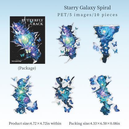 Butterfly Crack Stickers