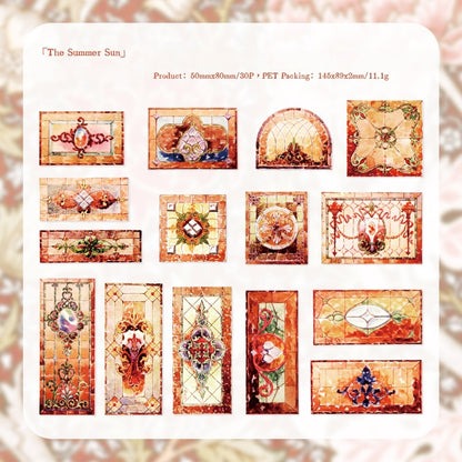 Vintage Window View Stickers