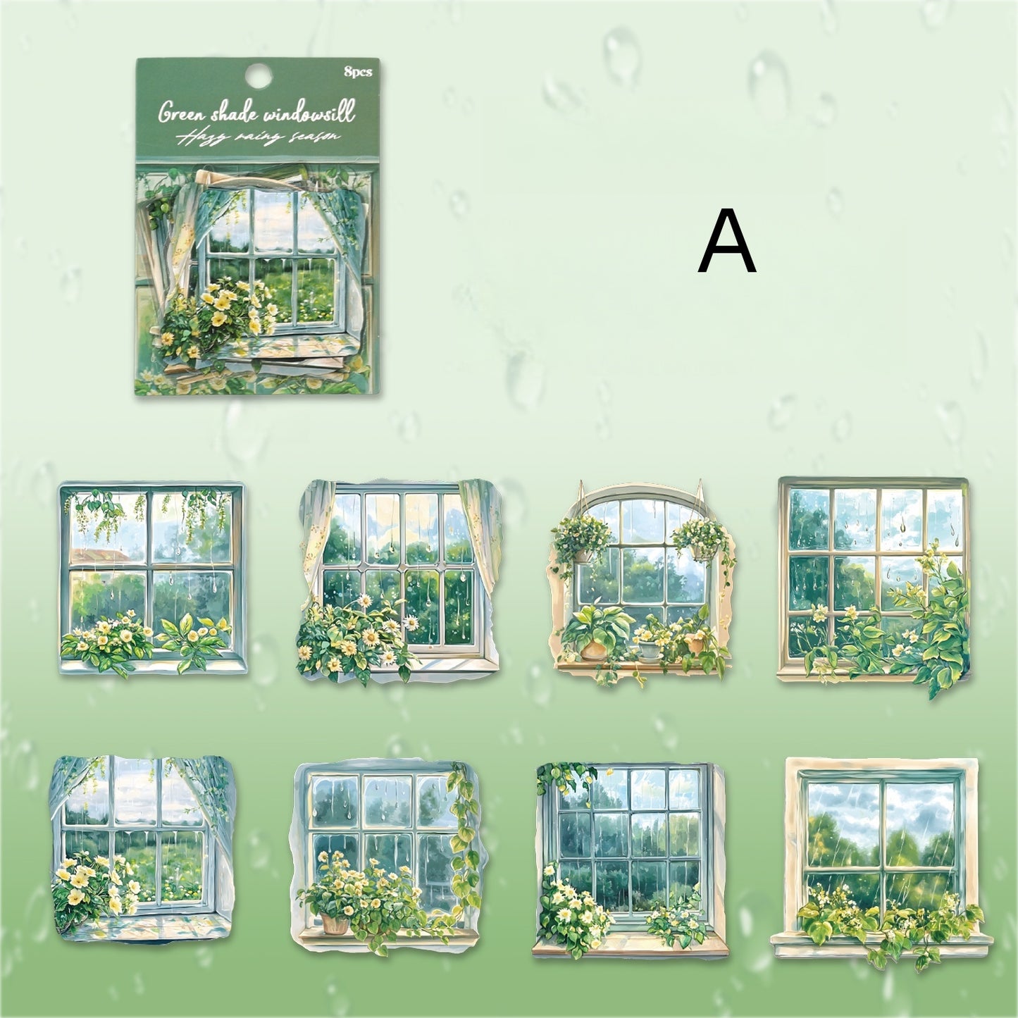 Misty Rainy Season Stickers