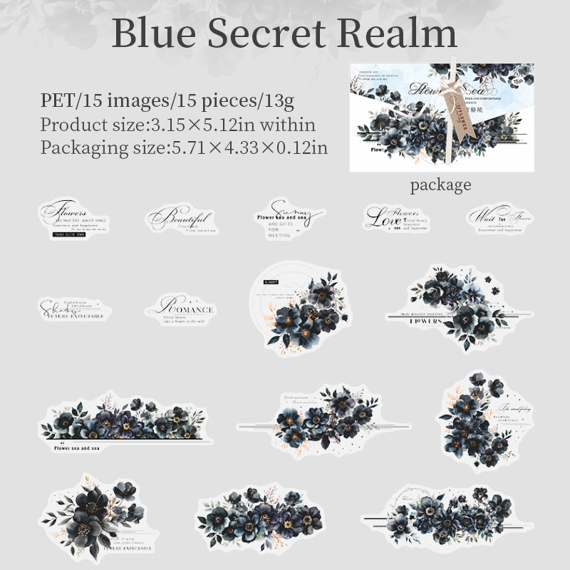 Twilight Flower Sea Stickers