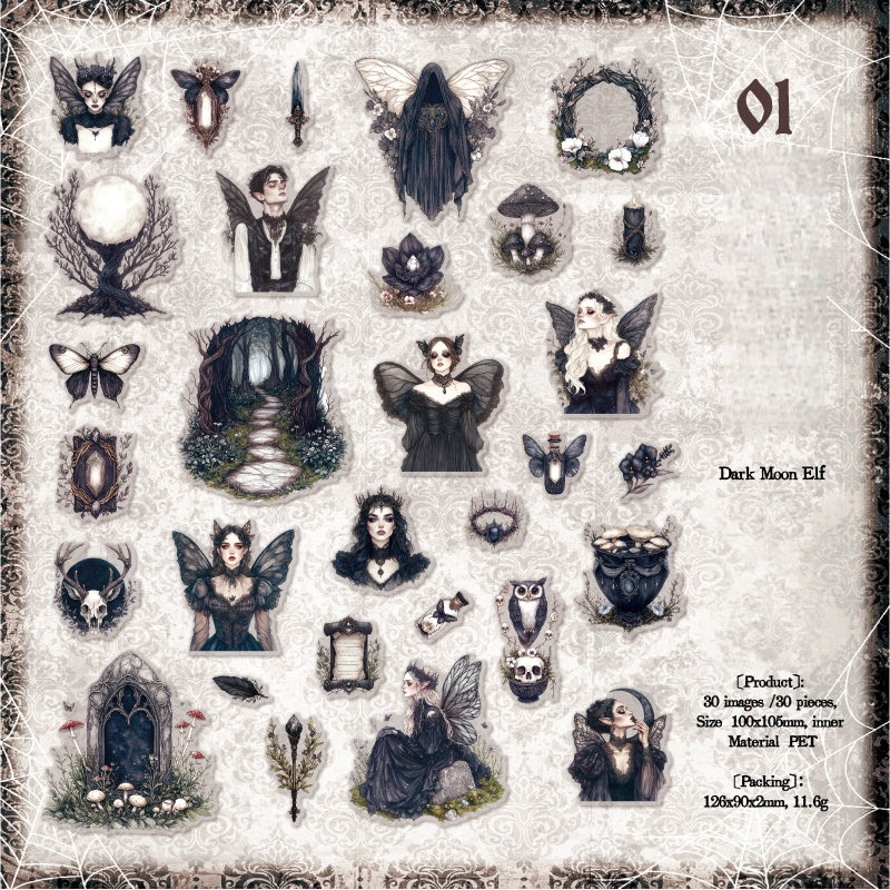 Night Falls Stickers