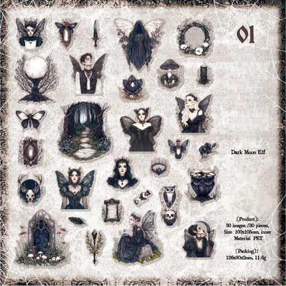 Night Falls Stickers