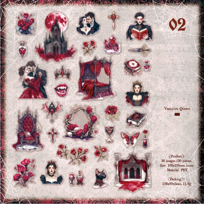 Night Falls Stickers