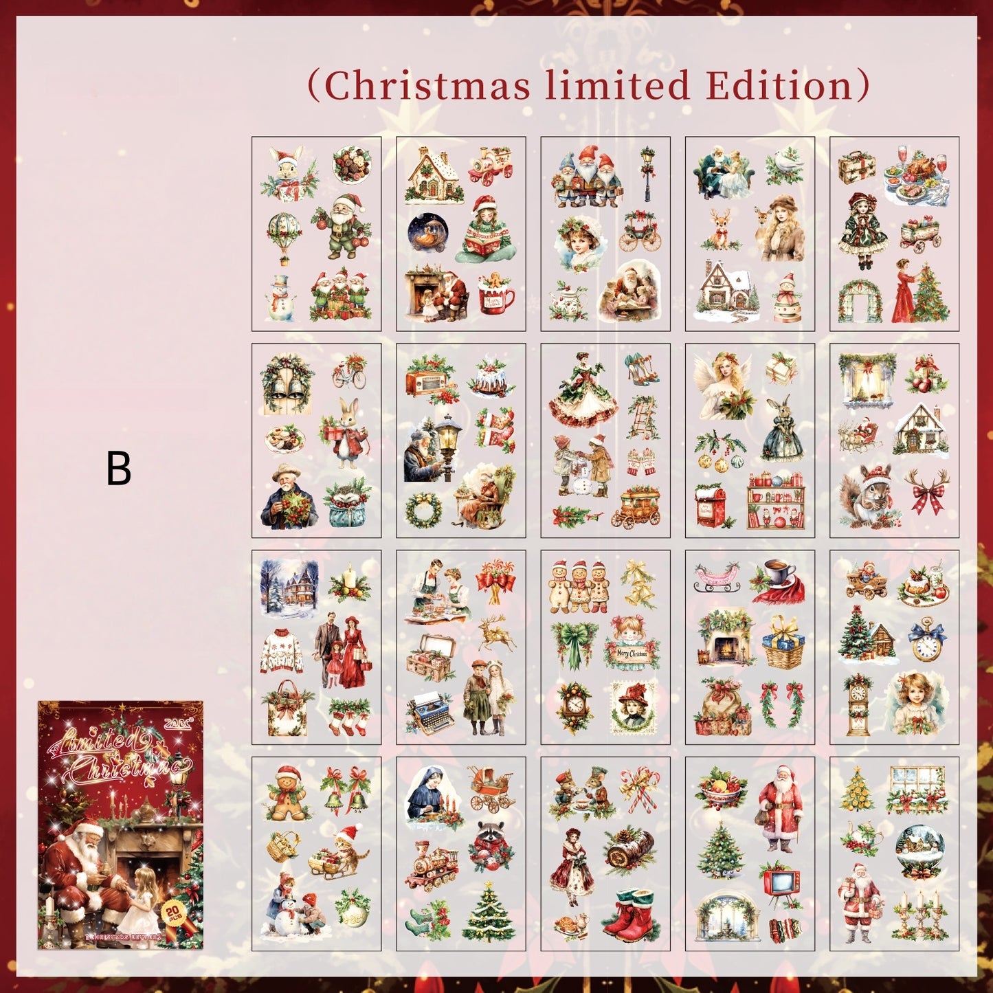 Christmas Letters Sticker Book