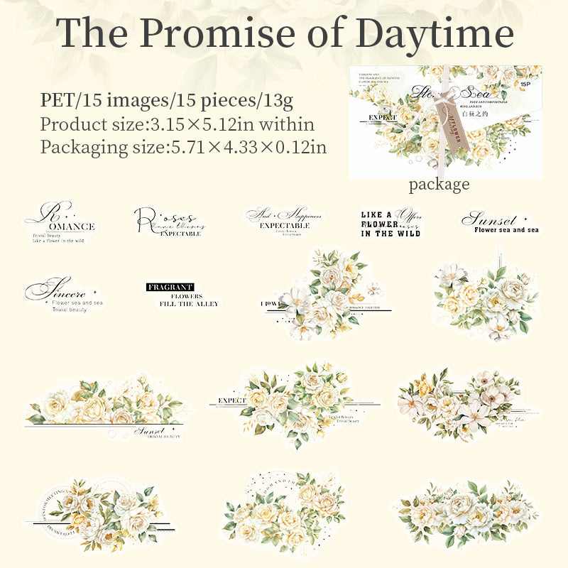 Twilight Flower Sea Stickers