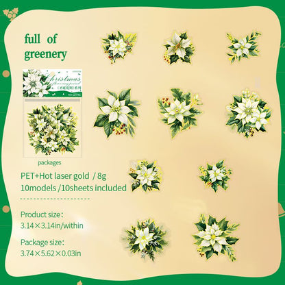 Christmas Blooms Sticker