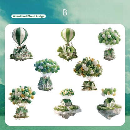 Flying House Stickers