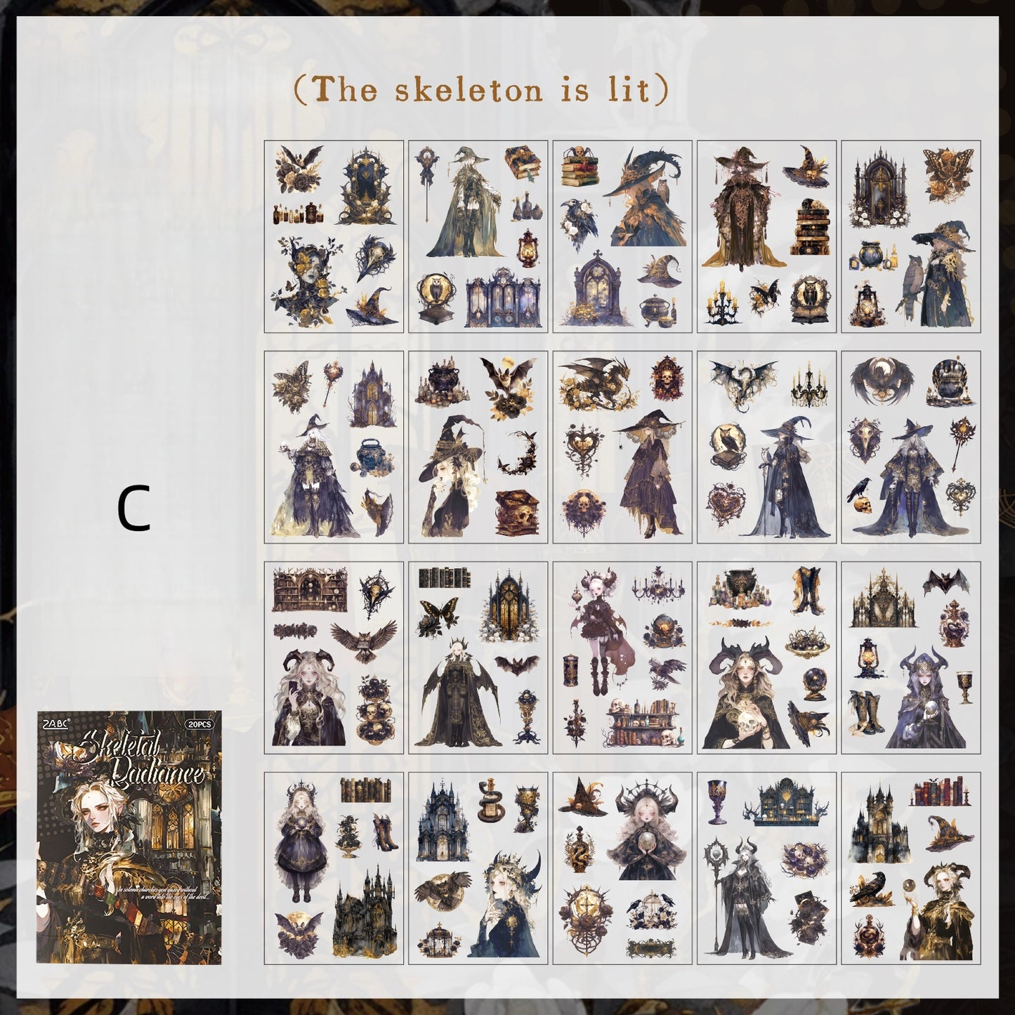 Dark Night Hymn Sticker Book