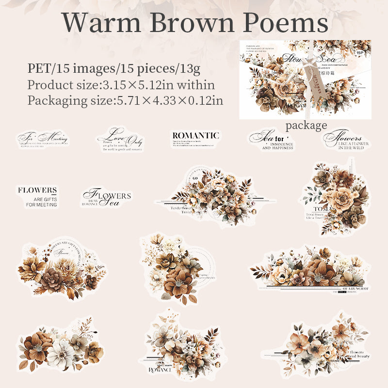 Twilight Flower Sea Stickers