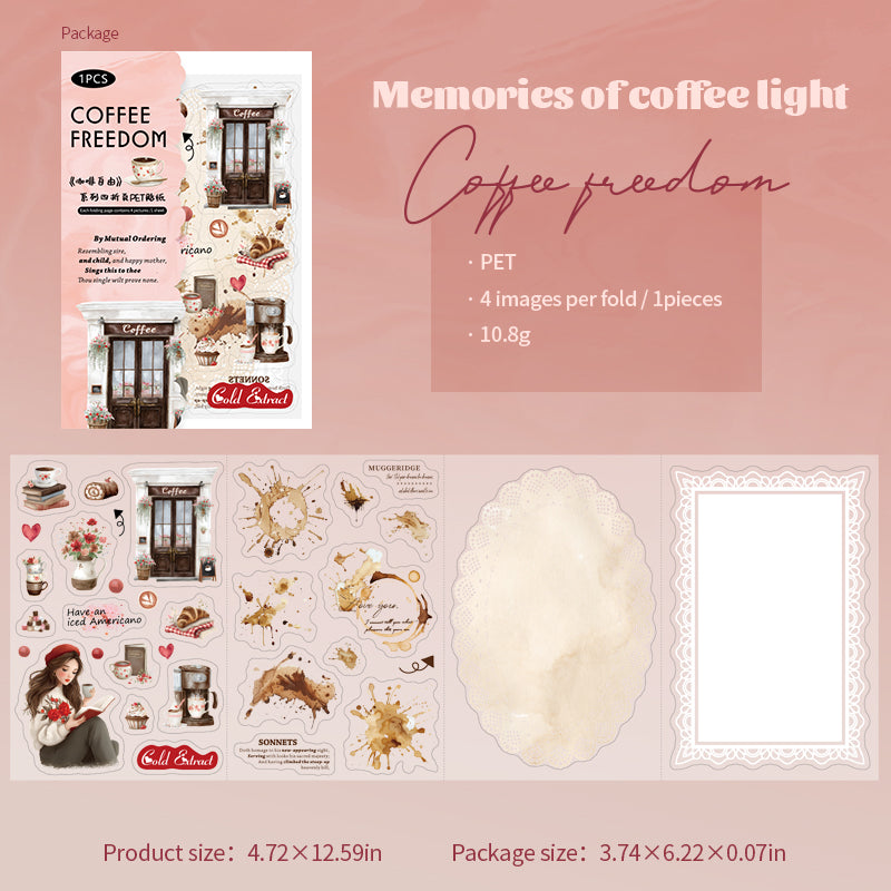 Coffee Freedom Stickers