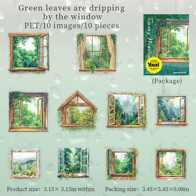 Raining Window Stickers