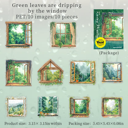 Raining Window Stickers