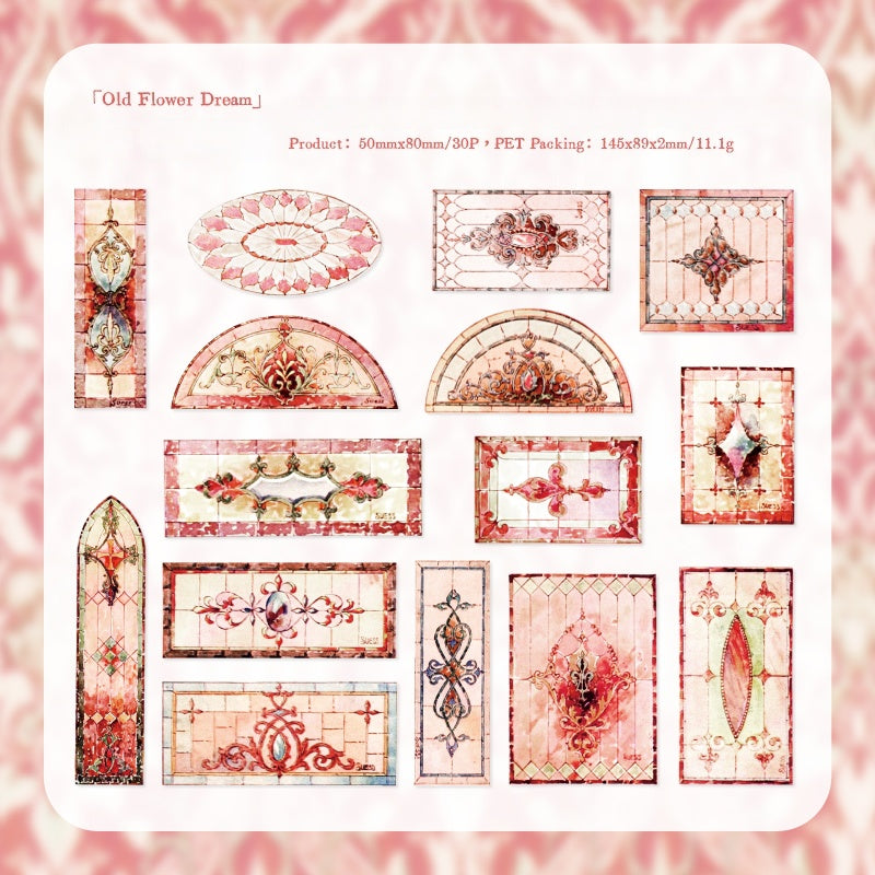 Vintage Window View Stickers