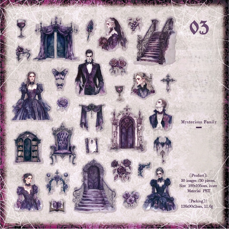 Night Falls Stickers