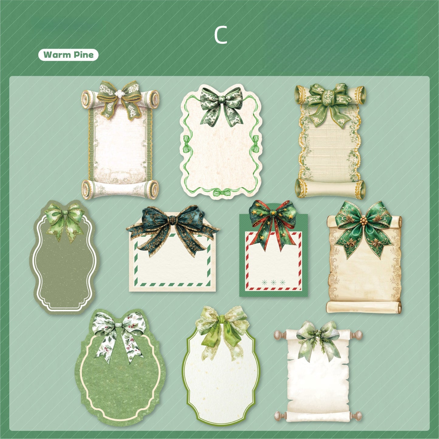 Holiday Handwritten Note Stickers