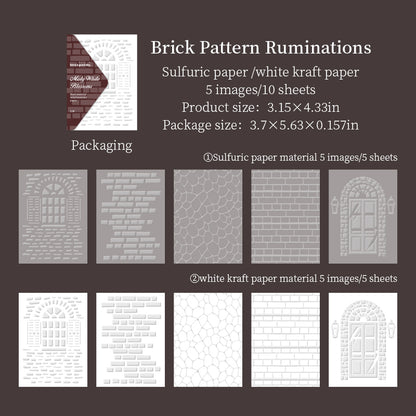 Misty White Blossoms Papers