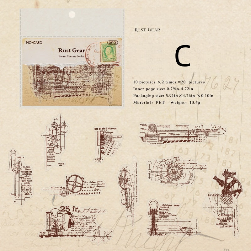 Steampunk Century Stickers