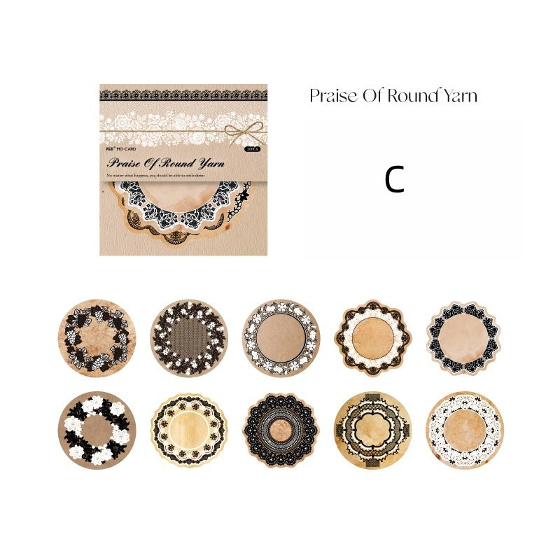 Vintage Yellowed Lace Paper